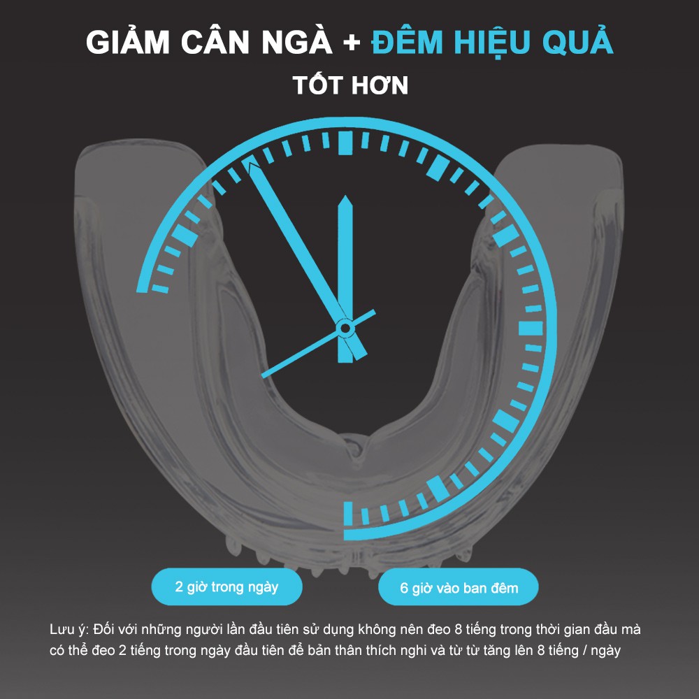 Dụng Cụ Chỉnh Nha Niềng Răng Cofoe Trong Suốt Bảo Vệ Răng Chống Mài Mòn