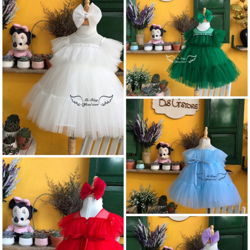 Đầm công chúa viền cườm cho bé gái-Thời trang cho bé-váy công chúa cho bé gái, Váy TRẺ EM-Đầm BÉ GÁI-Mẹ BốngPrincess dre