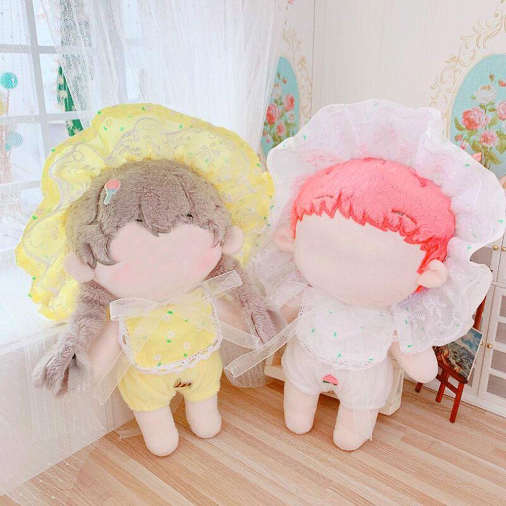 Nón Vành Phối Ren Xinh Xắn Dành Cho Búp Bê 20cm