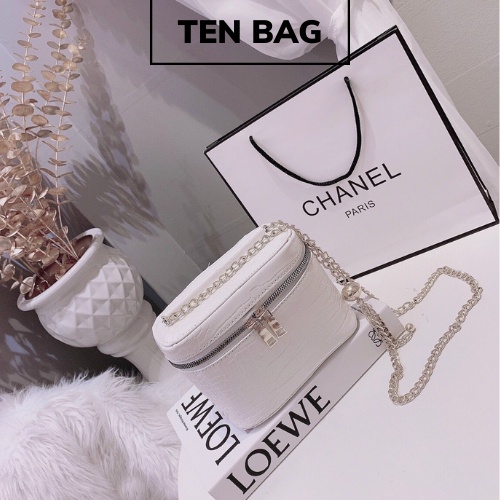 ❣️ Túi xách nữ dáng cốp mini kèm quả cầu dây xích điều chỉnh được ngắn dài hàng quảng châu | TEN BAG