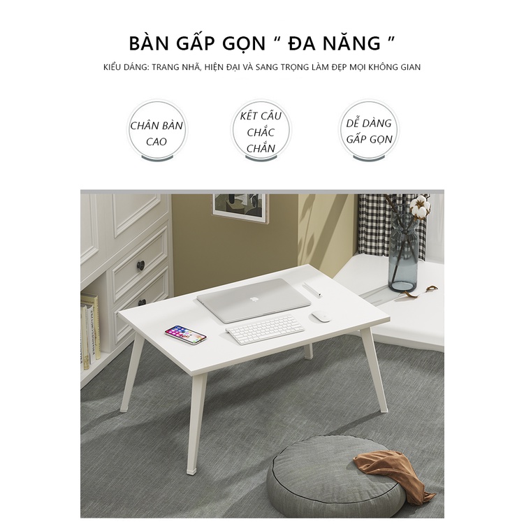 Bàn gấp gọn tiện lợi học tập làm việc kết hợp làm bàn ăn sinh viên - gp154c