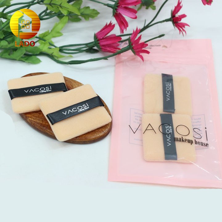 Set 2 bông phấn phủ trang điểm Vacosi BP02