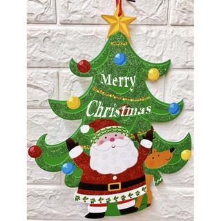 Hình dán trang trí cây thông noel