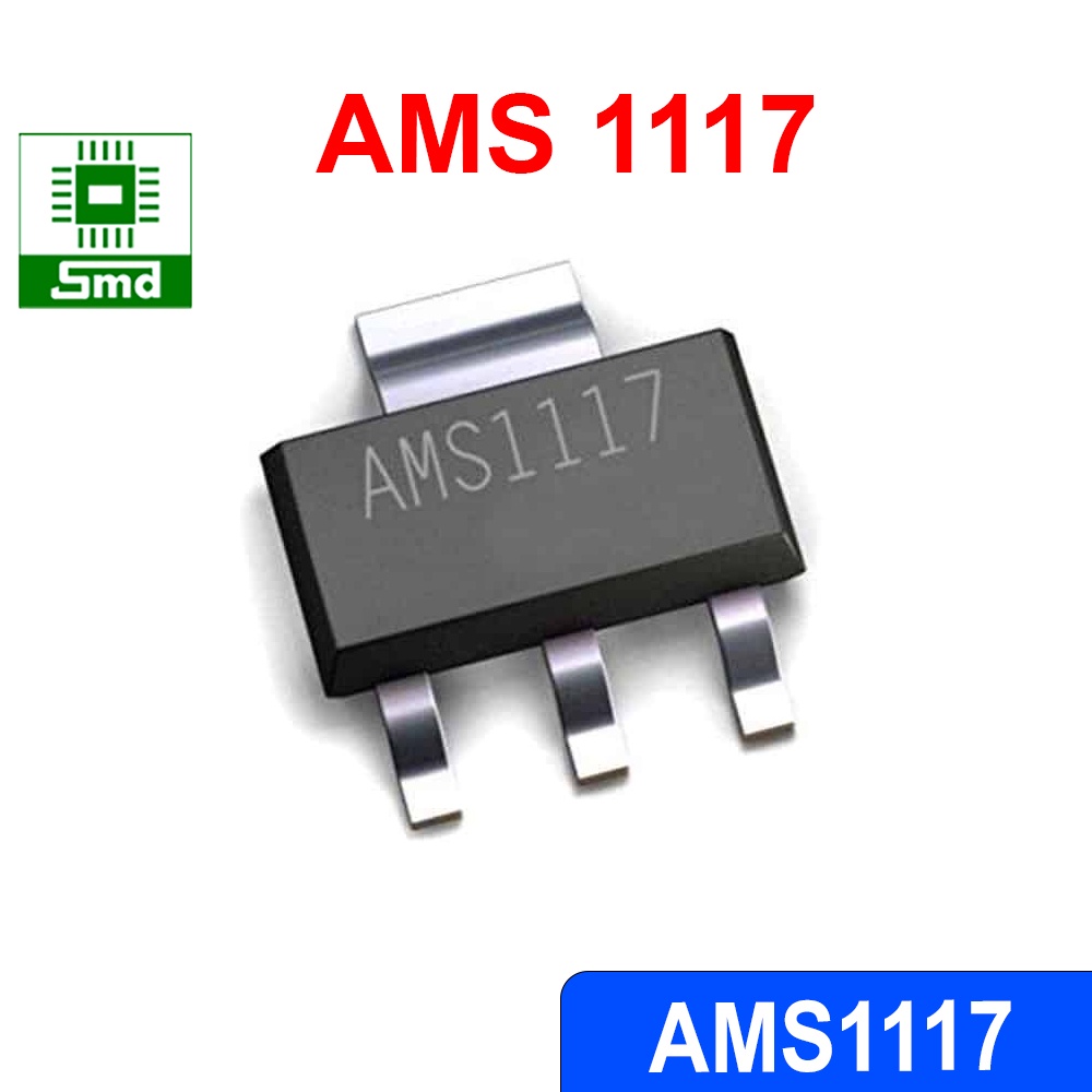 IC AMS1117 SOT223 SOT89 nguồn ổn áp AMS1117-3V3  AMS1117-5V 1.2 1.5 1.8 2.5 3.3 5.0V ADJ 1A loại dán linh kiện điện tử