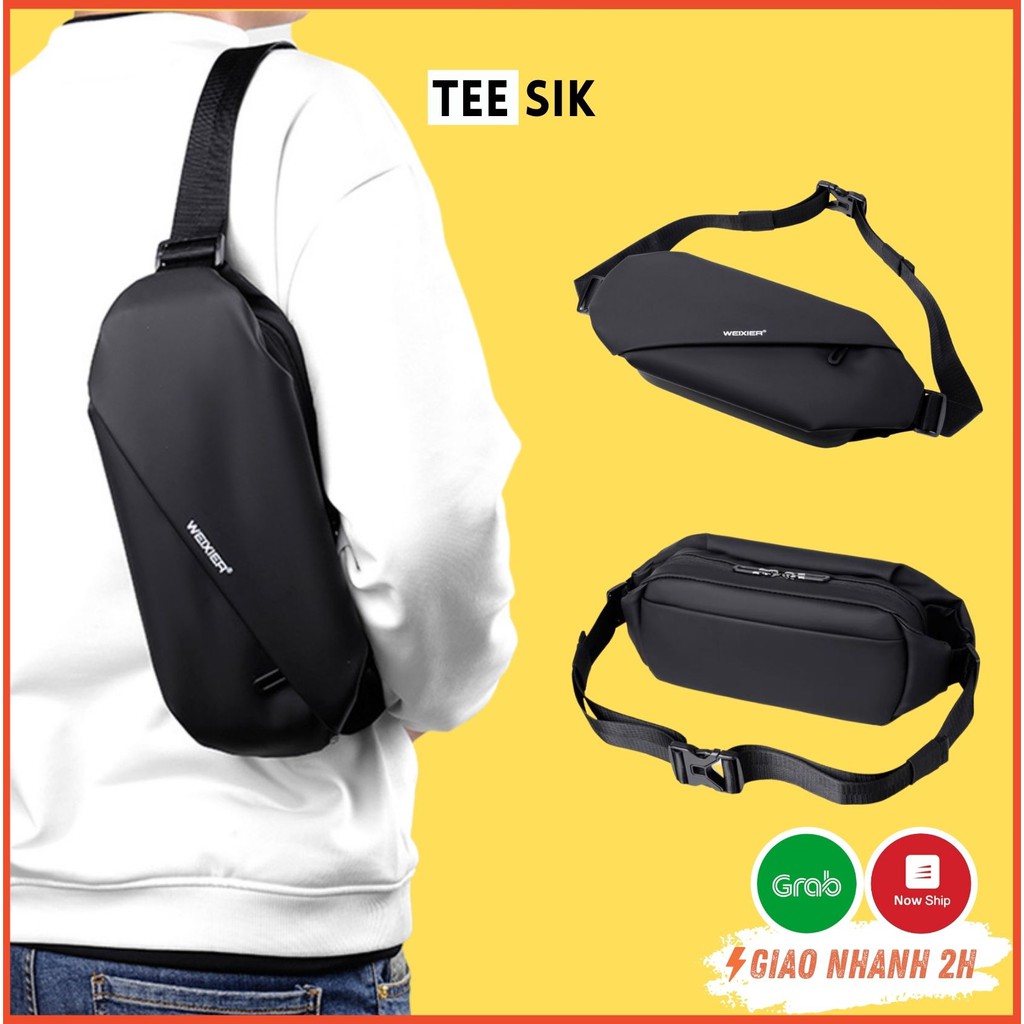 Túi đeo chéo nam & nữ TEE SIK Túi bao tử với thiết kế chống nước, chống xước cực kì hiệu quả TS25