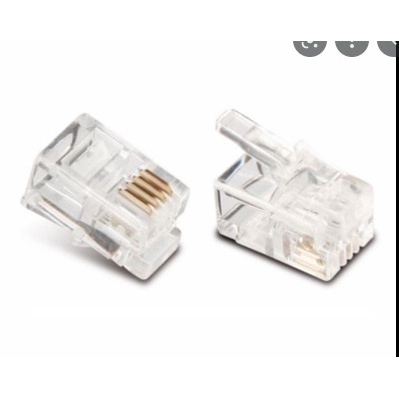 Đầu bấm line điện thoại RJ11 2 line  , 4 line  loại A