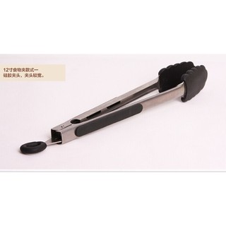 Kẹp thức ăn Inox đầu bọc silicon