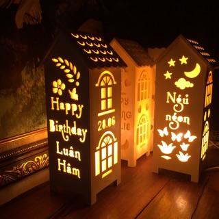 Đèn ngủ để bàn. Có chiết áp tăng giảm sáng. Quà sinh nhật độc đáo