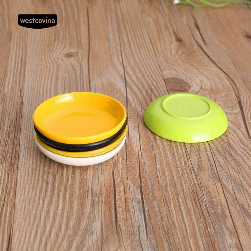 Đĩa Nhựa Tròn Đựng Sushi / Nước Chấm Tiện Dụng