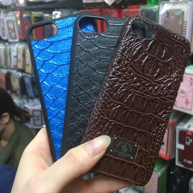 Ốp lưng POLO - SANTA BARBARA da cá sấu iphone 7 / 8 / PLUS / SE 2020