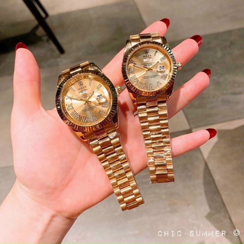 Đồng hồ Rolex nam viền trơn thời trang