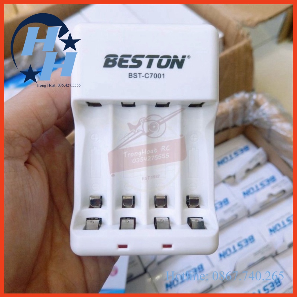 Combo 4 pin AA 1200mAh kèm sạc hãng BESTON