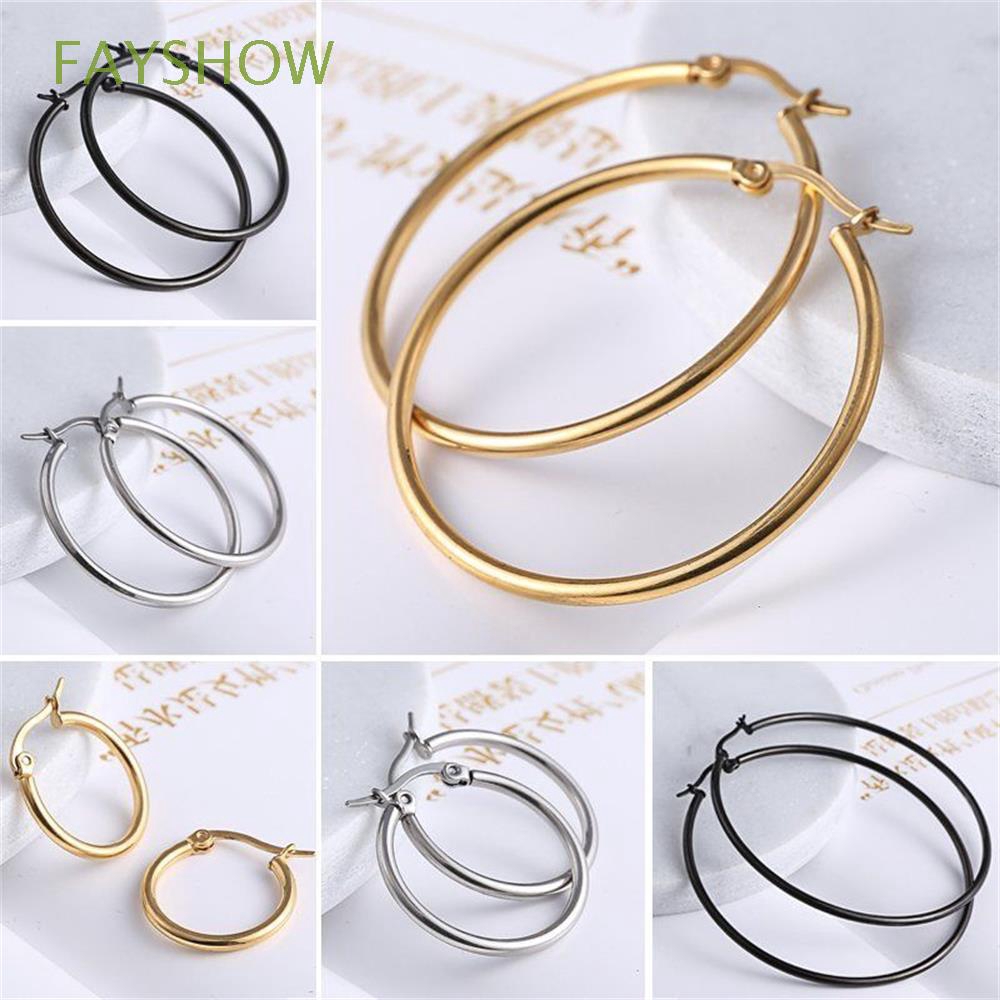 Đôi bông tai nhiều kích thước phong cách punk cho nữ