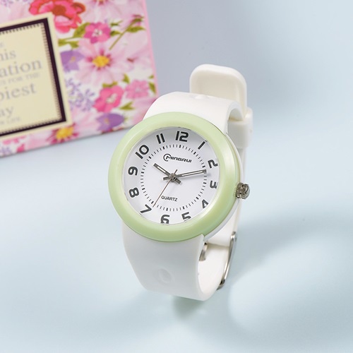 Đồng hồ kim đeo tay chống nước dây silicone Mingrui cho trẻ em - Con cưng 99
