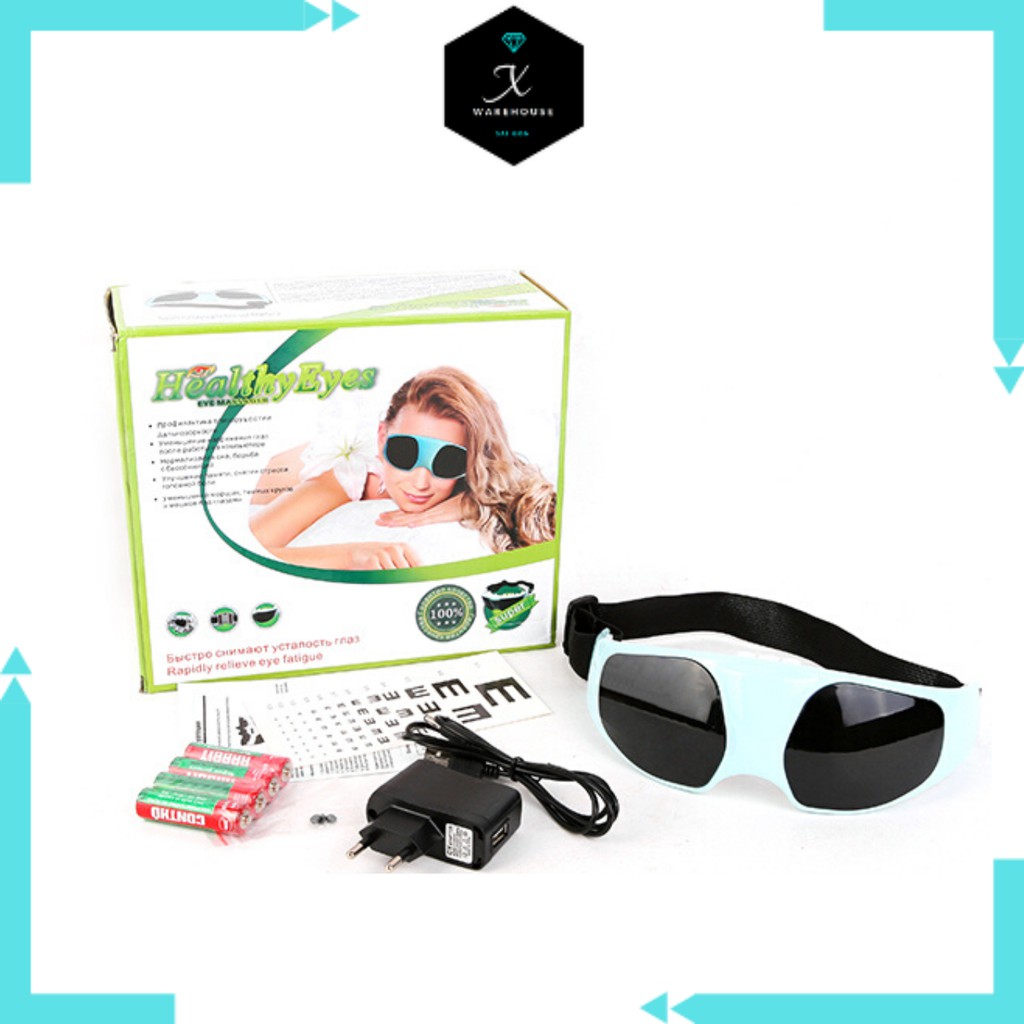 Máy massage mắt 9 chế độ chuyên dụng, kính massage mắt thư giãn giảm mỏi mắt