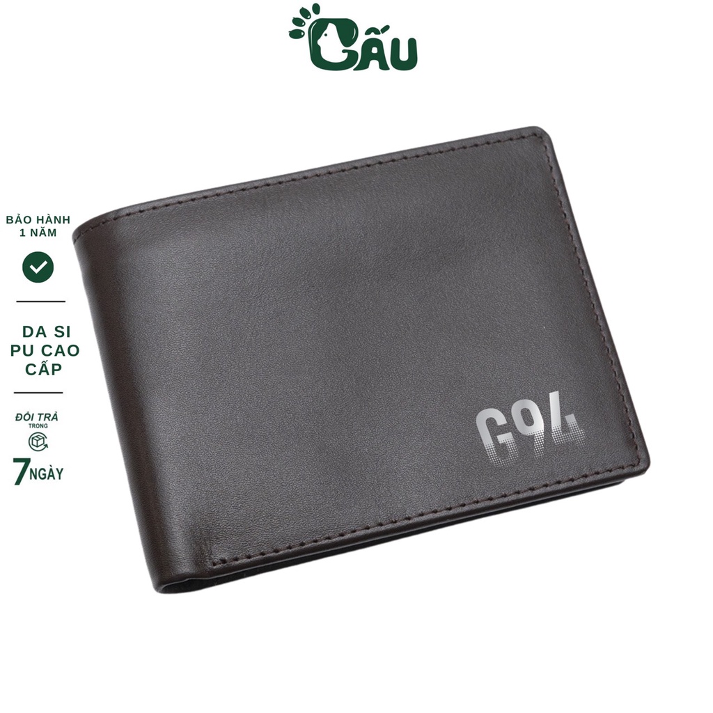 Ví nam Gấu 194 chất liệu da Si PU cao cấp nam mini sang chảnh - G94