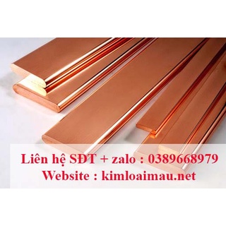 Đồng thanh cái đỏ 20x3 dài 1m