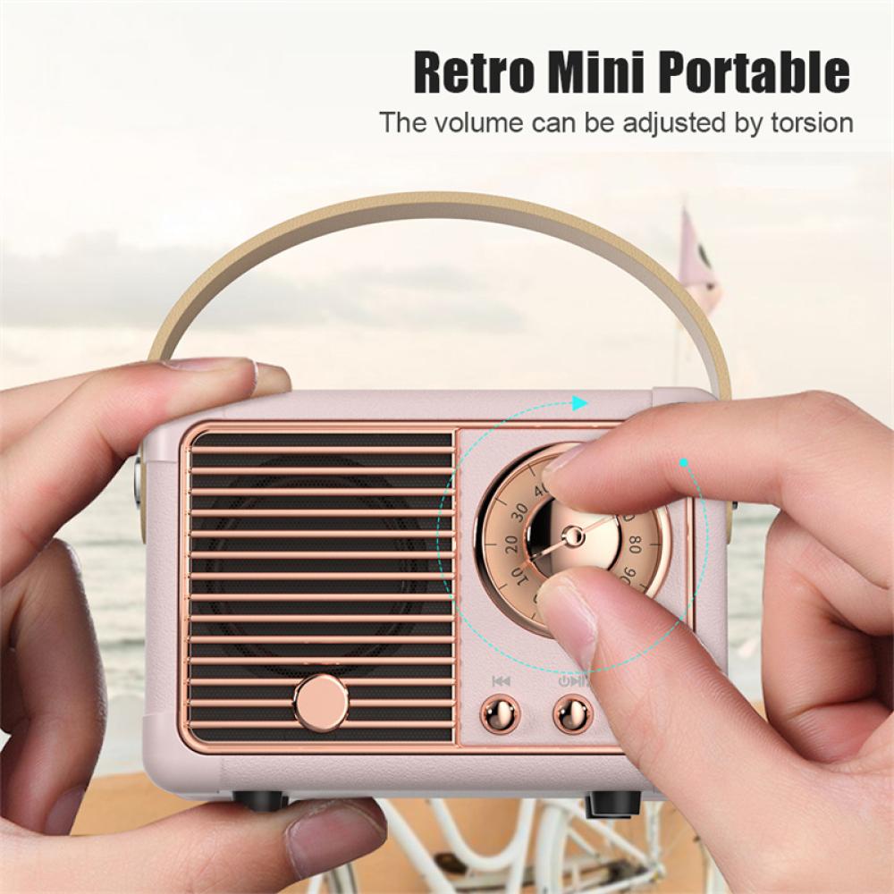 Loa bluetooth DIGIFOUNDER mini không dây cổng USB R1W5 phong cách cổ điển
