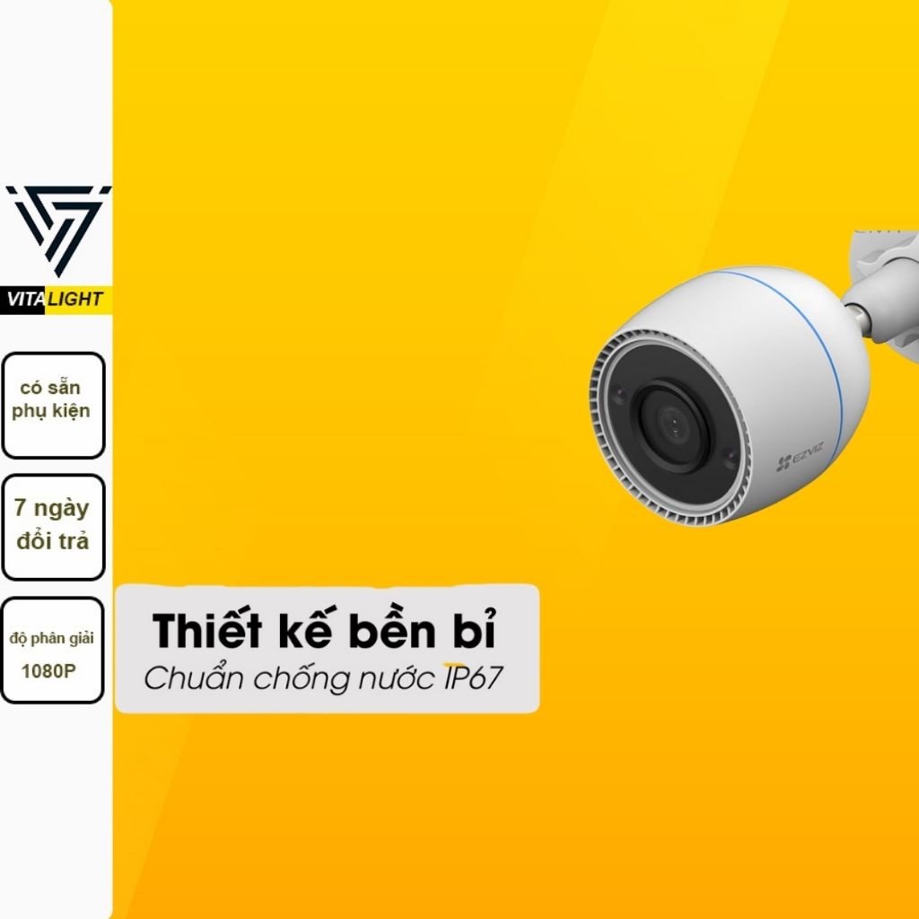 Camera Wifi gắn ngoài trời, báo động về điện thoại EZVIZ C3TN CV310WN 1080P/CS-CV310 (1080P) VITALIGHT