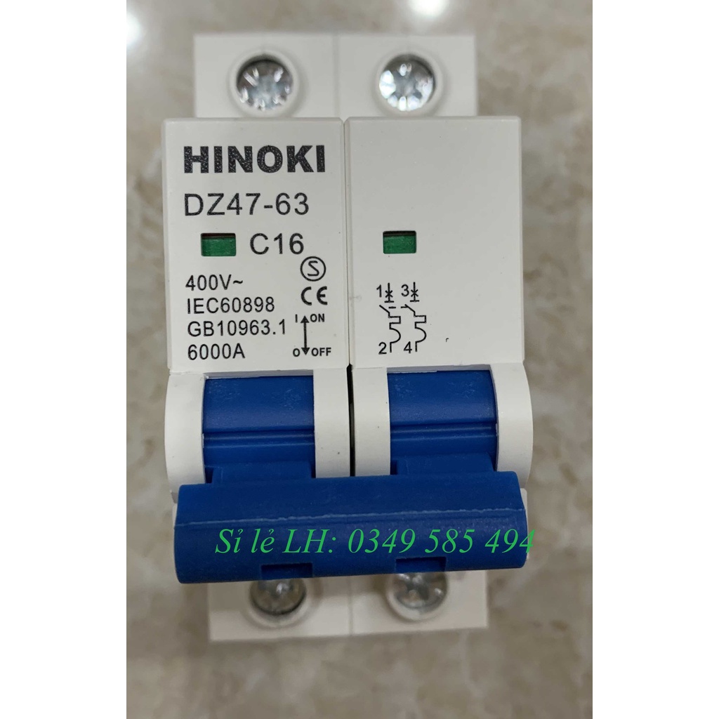 Cầu giao tự động MCB - Aptomat 1P - Aptomat 2P Hinoki loại tốt -