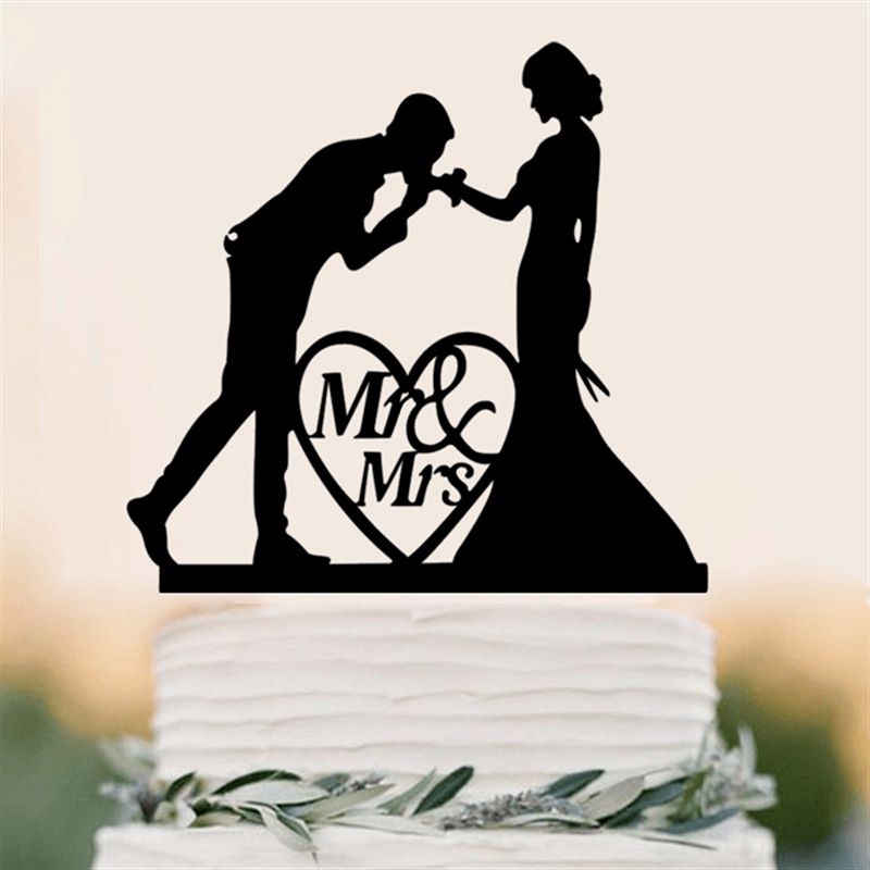 Phụ Kiện Thẻ Trang Trí Bánh Kem Bằng Acrylic In Chữ Love Day Dùng Cho Ngày Valentine / Đám Cưới / Ngày Lễ Tình Nhân