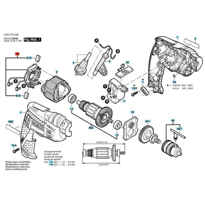 Bosch Reveresing Switch Gbm 6 Re Gbm 10 Re Gbm 13 Re Chính Hãng