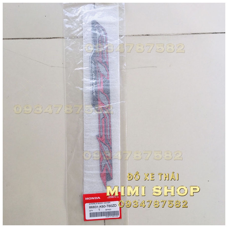 TEM CHỮ CLICK DÁN SƯỜN XE 2015 1 BÊN HÀNG CHÍNH HÃNG HONDA CLICK125I  THÁI LAN | 86831-K60-T60ZD 3