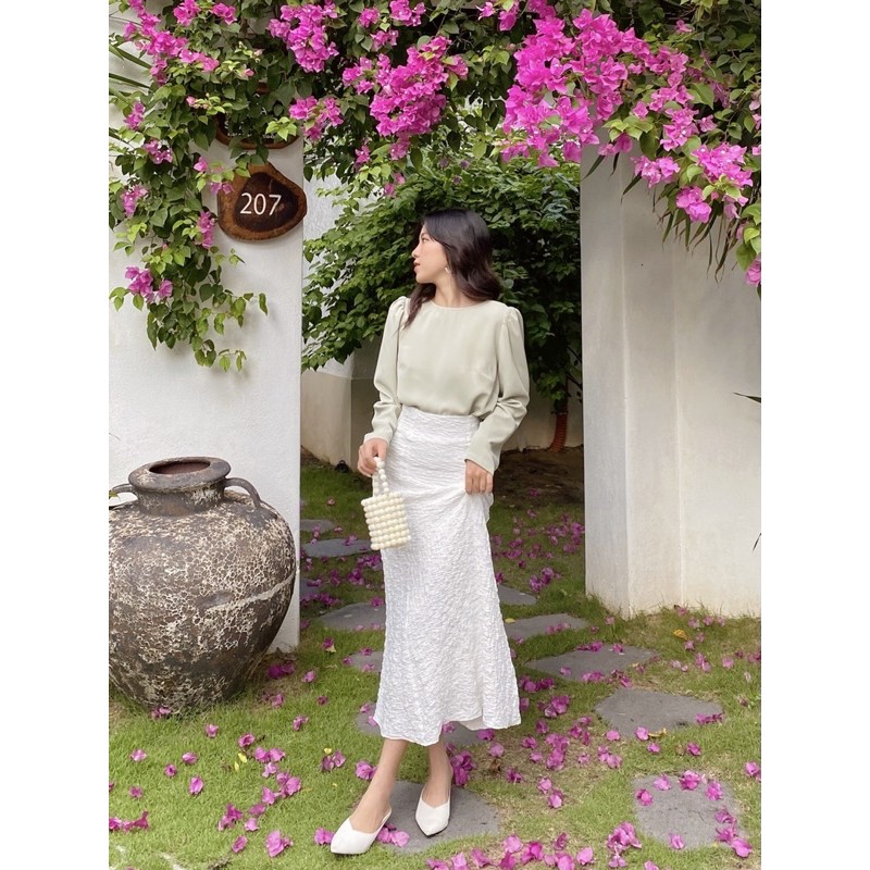 [Mã SKAMLTSM9 giảm 10% đơn 99K] Chân váy thun bèo gợn | BigBuy360 - bigbuy360.vn