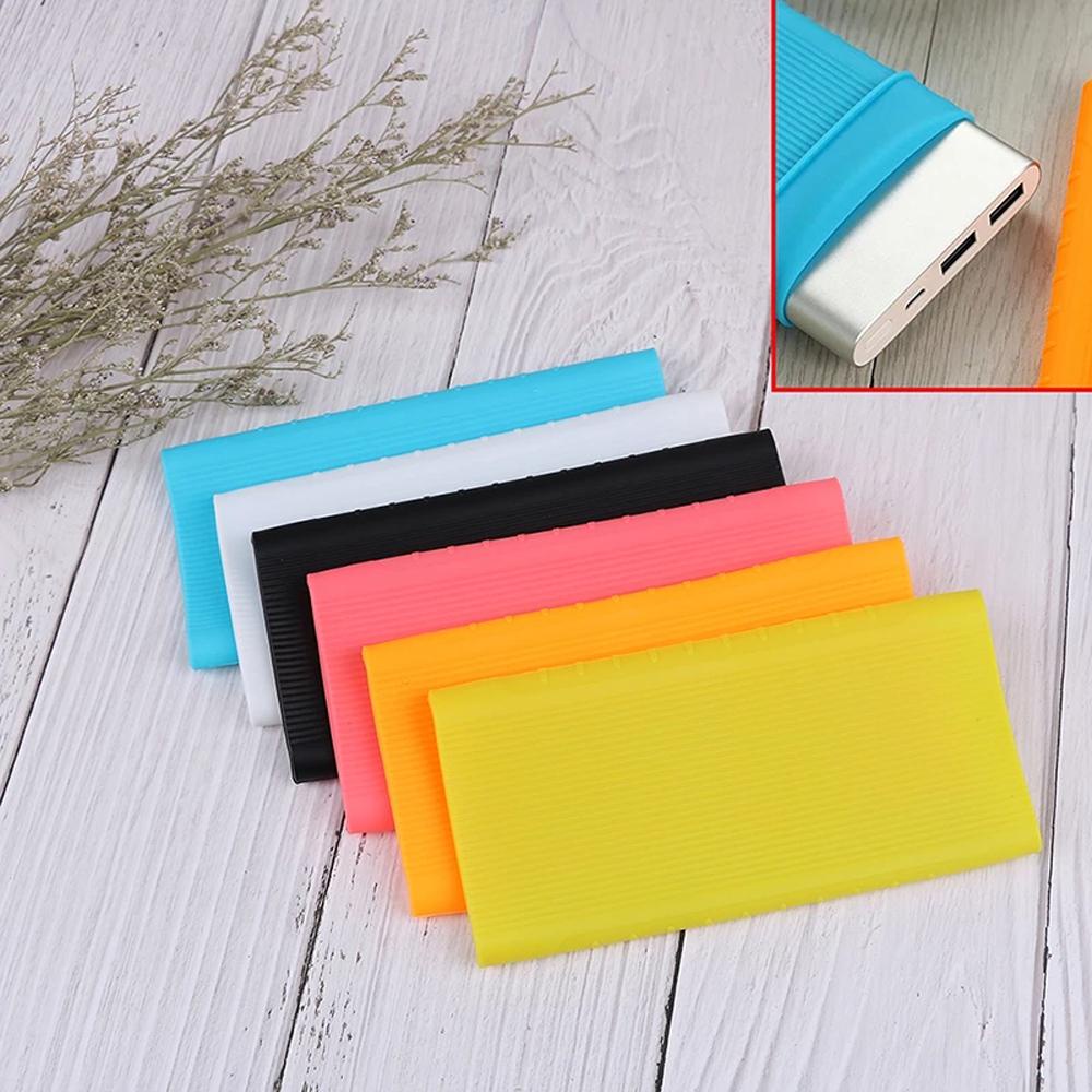 Vỏ Bọc Bảo Vệ Pin Sạc Dự Phòng Bằng Silicon Mềm Hai Cổng USB Chất Lượng Cao