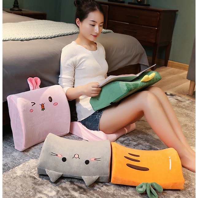 Gối tựa lưng văn phòng cao su non Ánh Sao kích thước 34 x 32 cm - mẫu hoạt hình