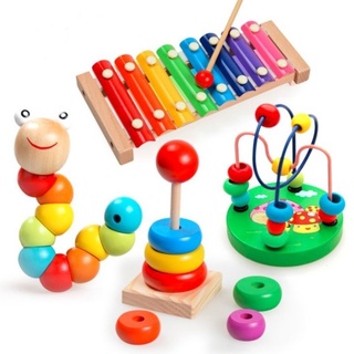 Đồ chơi bằng gỗ Combo 6 món cho bé