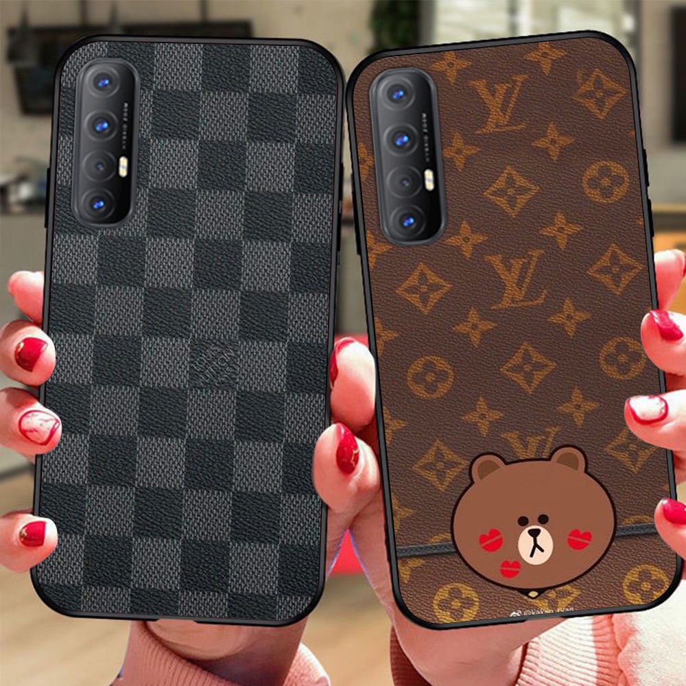 Ốp lưng điện thoại oppo reno 3 / oppo reno 3 pro thương hiệu LV louis vuit ton in vân da