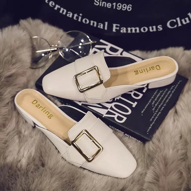 CÓ SẴN Sục da mũi vuông vintage hàng Quảng Châu