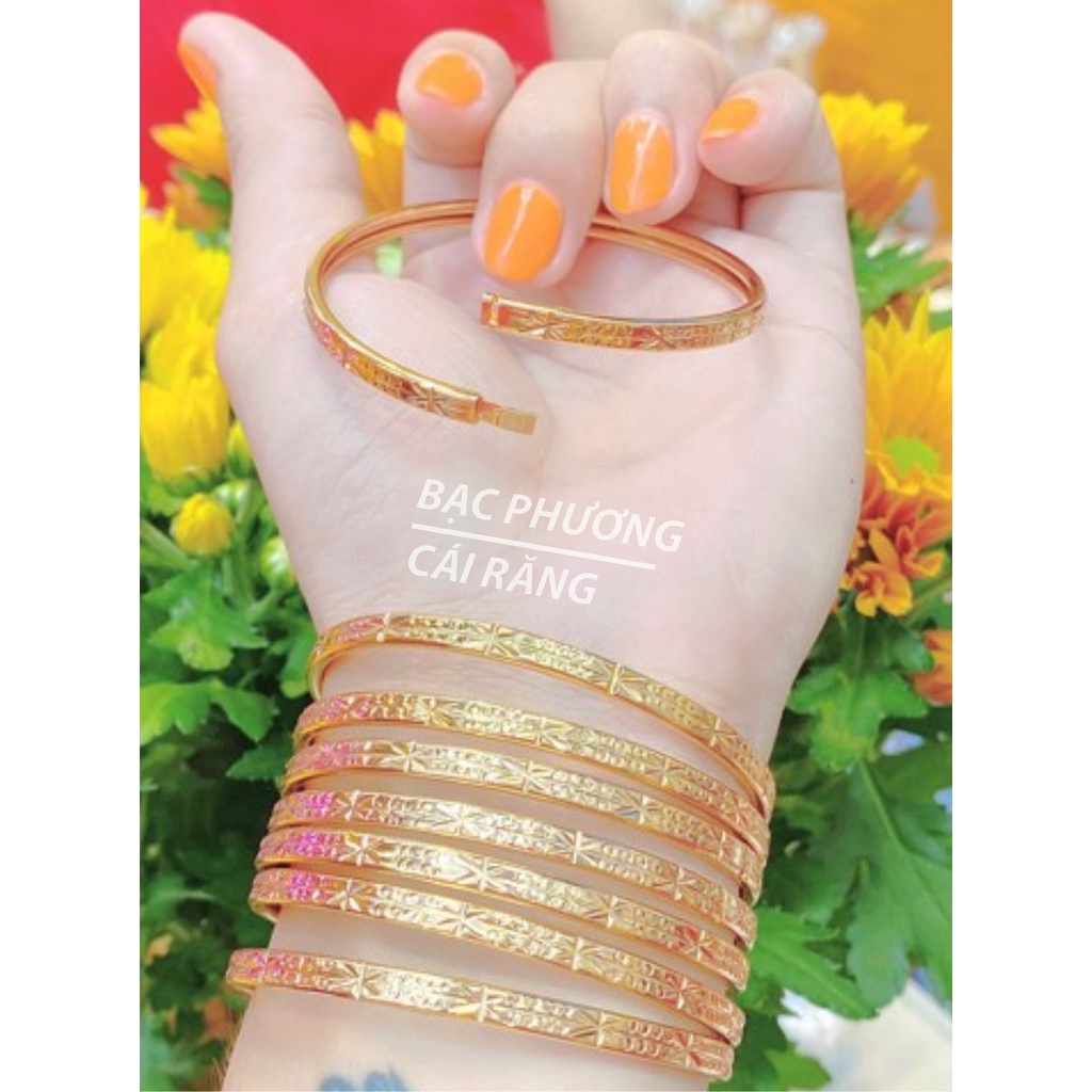 [LOẠI NHẸ KHÓA LƯỠI GÀ) XIMEN BẢN VUÔNG MẠ VÀNG KHÓA GÀI NHƯ VÀNG THẬT 18K CAO CẤP