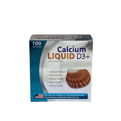 Liquid Calcium D3 Bổ sung canxi Chống Còi Xương, Loãng Xương, Kém phát triển,ngăn ngừa thoái hóa | USA Pharma