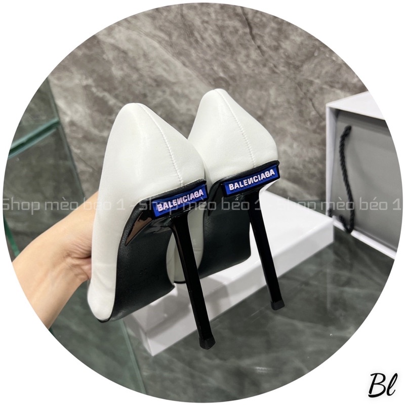 Giày cao gót balen mũi nhọn da lì basic gót nhọn fullbox