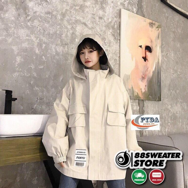 Áo Khoác Kaki Chất Dày Nam Nữ Túi Hộp Unisex In Chữ TAKESHI | BigBuy360 - bigbuy360.vn