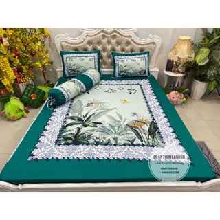 BỘ DRAP THUN LẠNH Ý 5D THÁI LAN CAO CẤP NHIỀU MẪU (INBOX CHỌN MẪU)