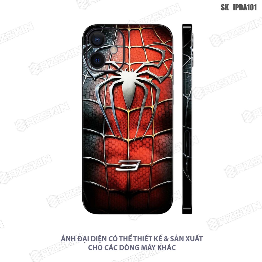 Miếng Dán Skin IPhone 14 Pro Max Spider Man - Marvel |SK_IPDA101| Hình In Sắc Nét, Chống Nước, Khuôn Cắt CNC, Dễ Dán