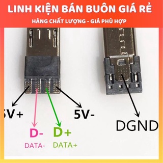 Đầu Jack MicroUSB Đực 4pin