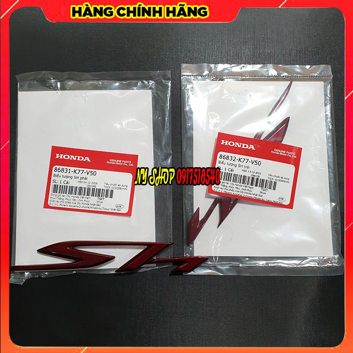 ✅ Combo Bộ Tem Chữ Đỏ SH việt 2017 - 2019 - 𝐭𝐞𝐦 𝐇𝐎𝐍𝐃𝐀 𝐜𝐡𝐢́𝐧𝐡 𝐡𝐚̃𝐧𝐠 ( gồm tem chữ HONDA và chữ SH ) ✅