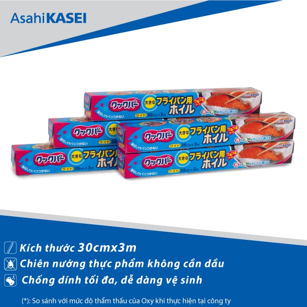 Combo 5 hộp Màng Nhôm Không Dính ASAHI Cookper 30cm x 3m