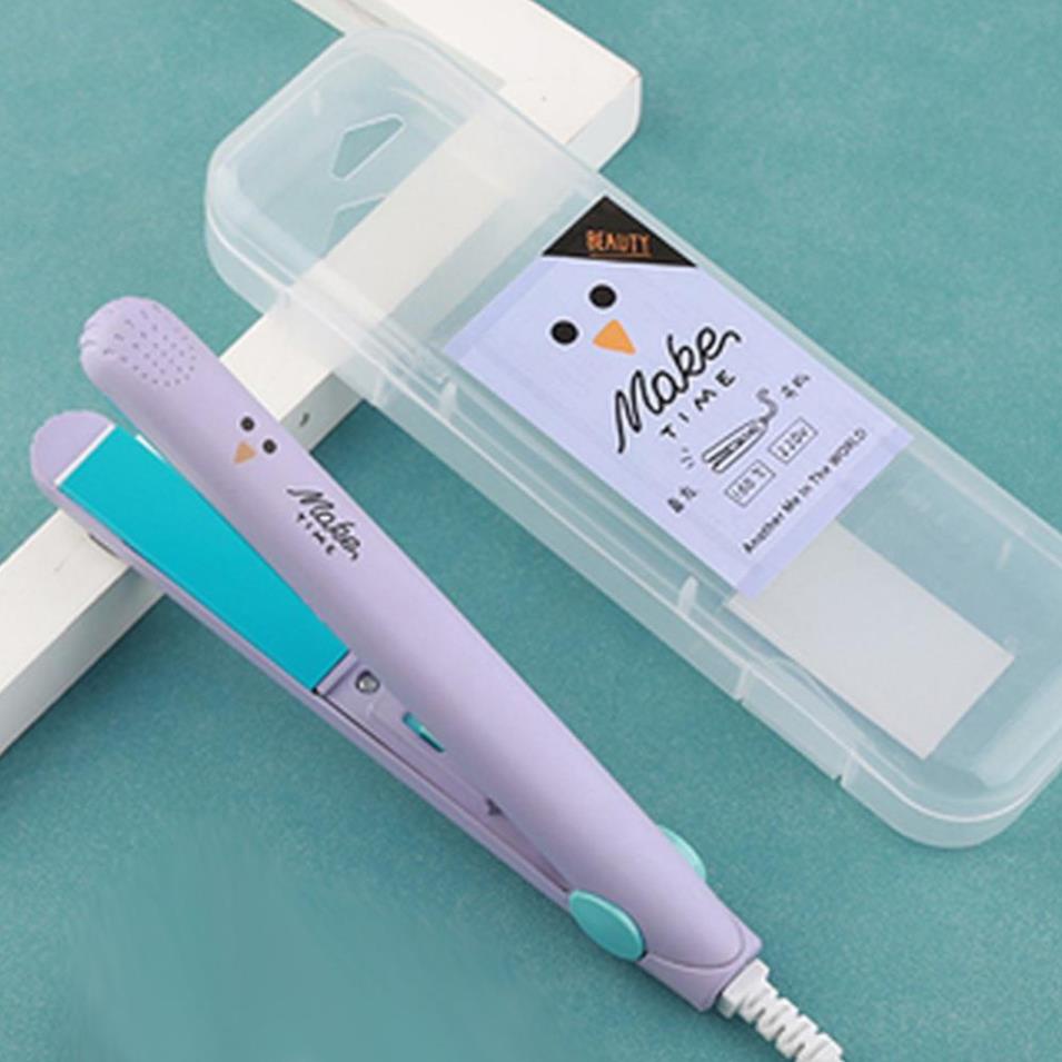 Máy Ép/Uốn Cúp/Duỗi Tóc Mini Cầm Tay Tiện Lợi - Chế Độ Làm Nóng Siêu Nhanh - Full Hộp