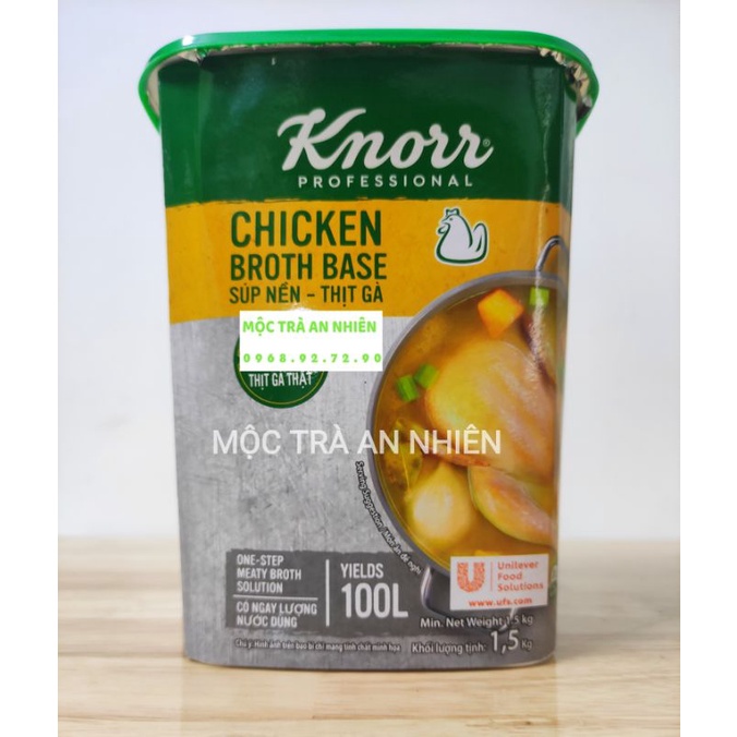 Gia Vị Knorr Súp Nền Thịt Bò Hộp 1.5KG Beef Broth Base