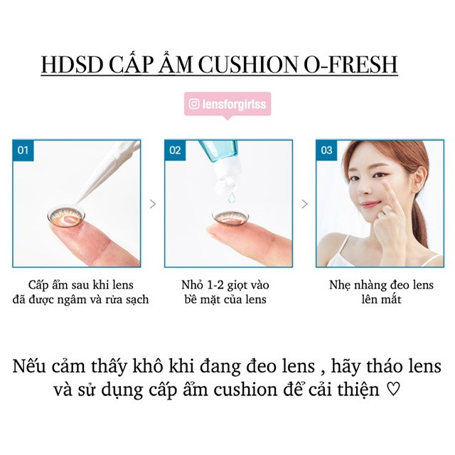 Dung dịch siêu cấp ẩm dành cho lens Ofresh của hãng Olens (Korea)