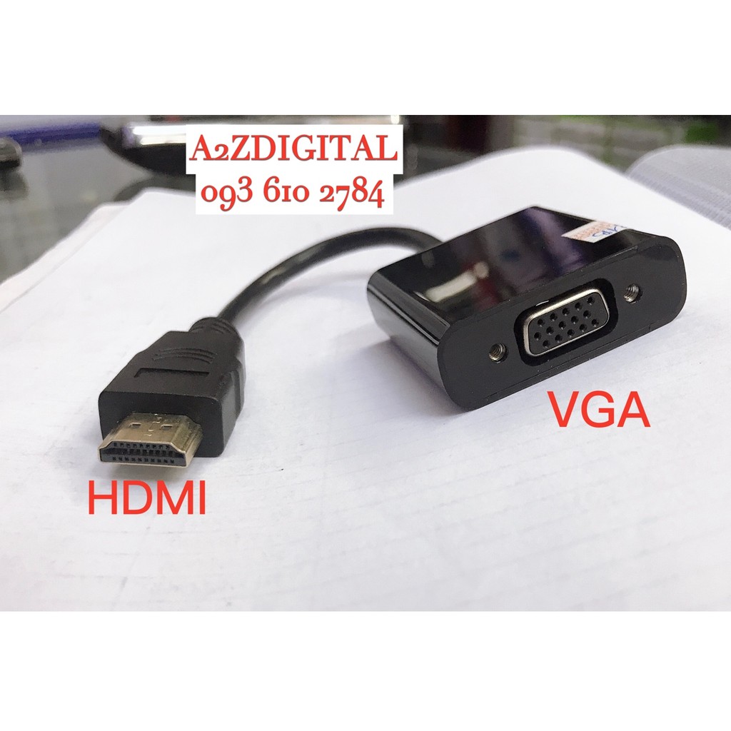 CÁP CHUYỂN TỪ HDMI SANG VGA ADAPTER HIỆU KING-MASTER KY-H121B - BẢO HÀNH 06 THÁNG