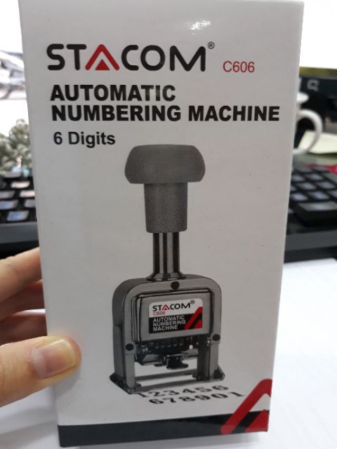 Máy đóng số nhảy tự động Stacom C606 6 số Automatic Numbering Machine