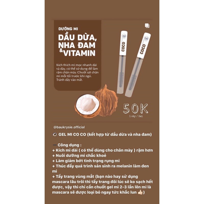 COCO Gel - Mascara Dưỡng Mi ( Handmade )