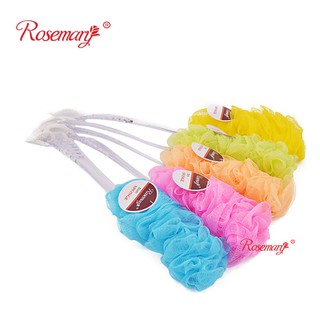 Bông tắm cán nhựa dài tiện dụng (giao màu ngẫu nhiên)