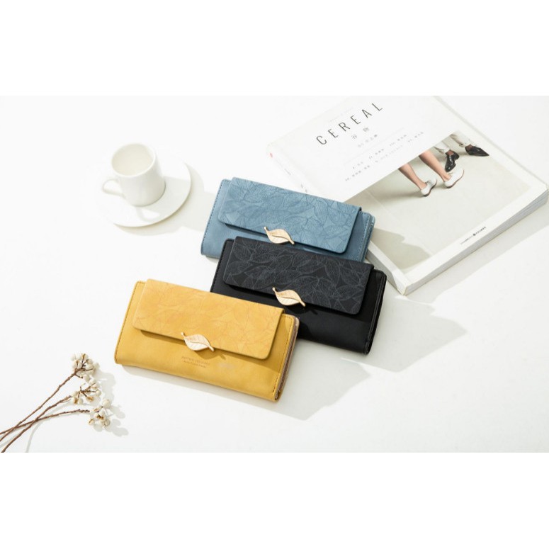 Ví/bóp nữ dài đựng tiền cầm tay hoạ tiết xinh xắn nhiều ngăn Prettyzys chính hãng chất da PU cực bền thời trang cao cấp